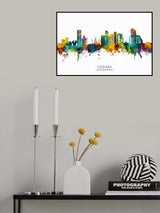 Fujairah Skyline Poster och Canvastavla