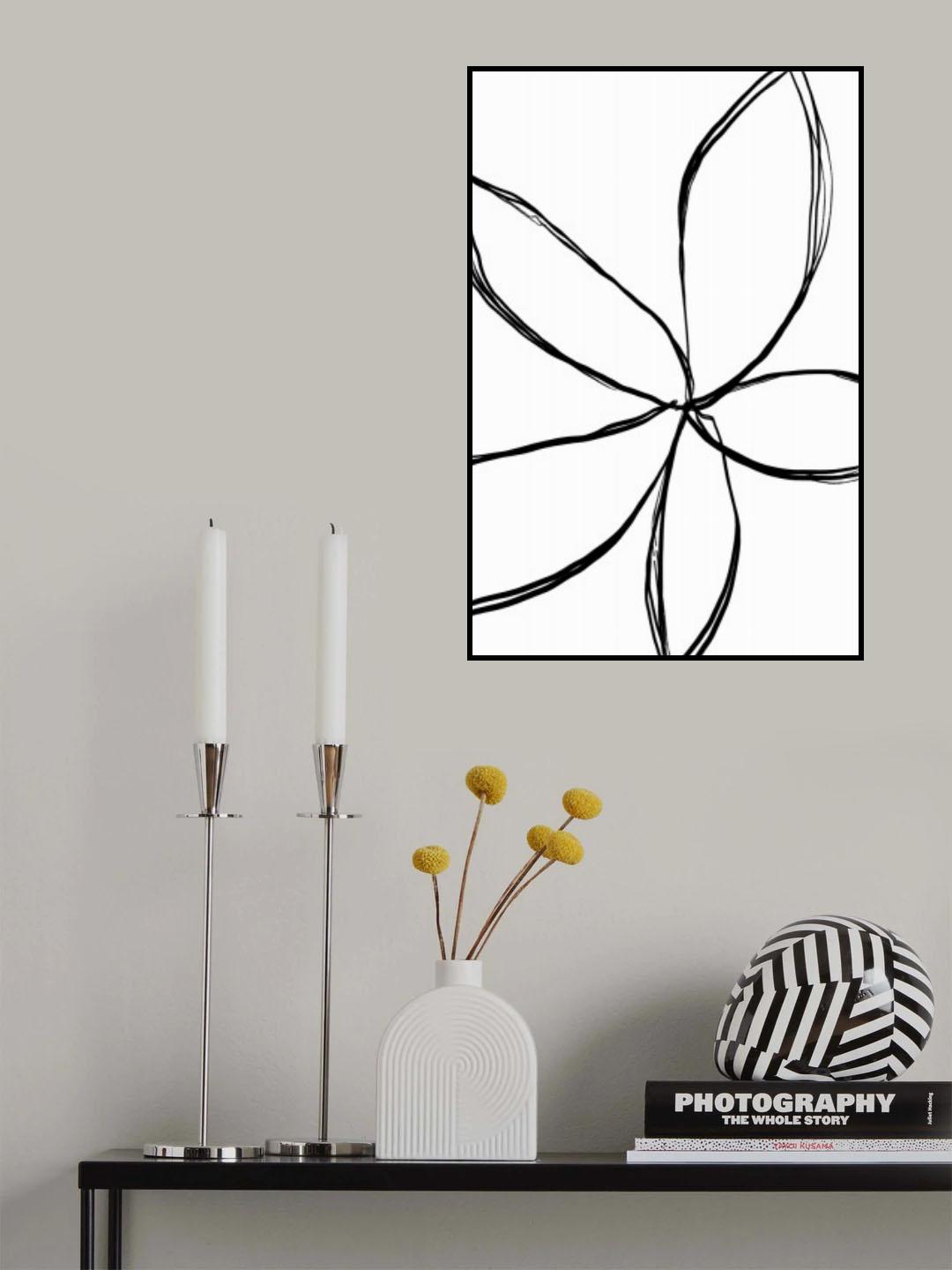 Simple Flower Poster och Canvastavla