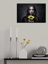 Sunflower Girl Poster och Canvastavla