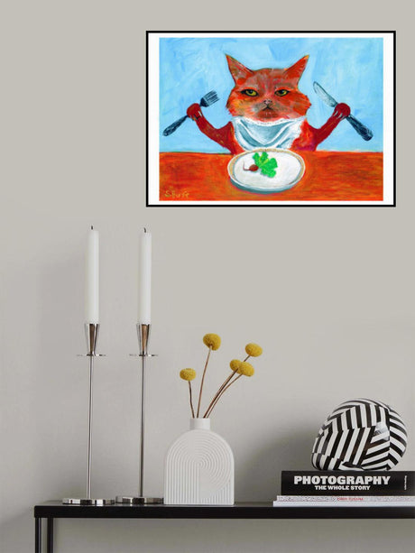Vegan Cat Poster och Canvastavla