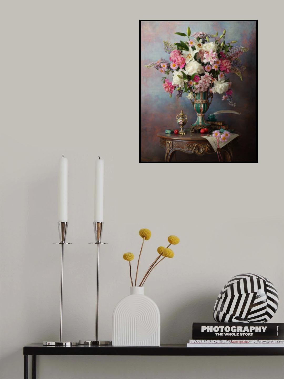Still life with flowers Poster och Canvastavla