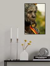 Mursi Woman Poster och Canvastavla