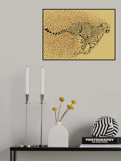 Cheetah Full Sprint Poster och Canvastavla
