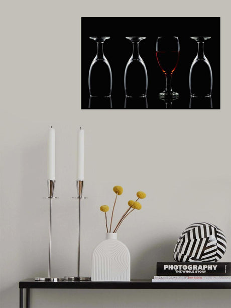 Red Wine in the glass Poster och Canvastavla