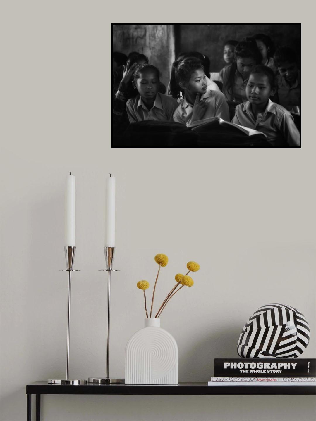 Classroom chaos on the girls' side ;-) Poster och Canvastavla