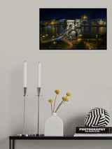 Chain Bridge. Budapest. Poster och Canvastavla