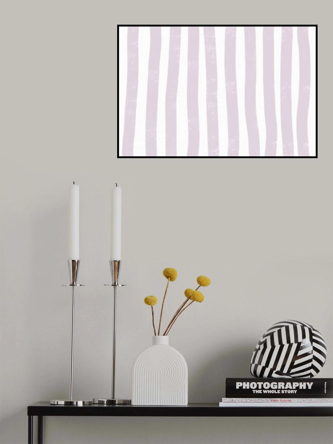Lilac Lines Poster och Canvastavla