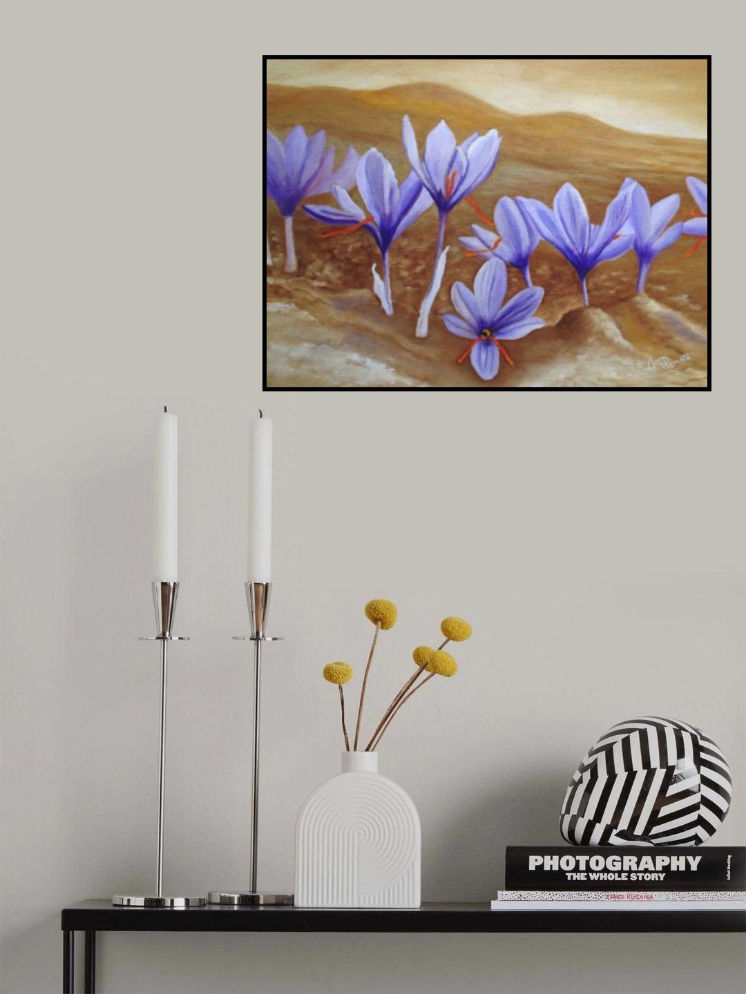 Saffron Flowers Poster och Canvastavla
