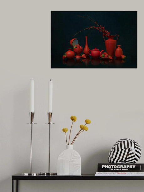 Red Mood Poster och Canvastavla