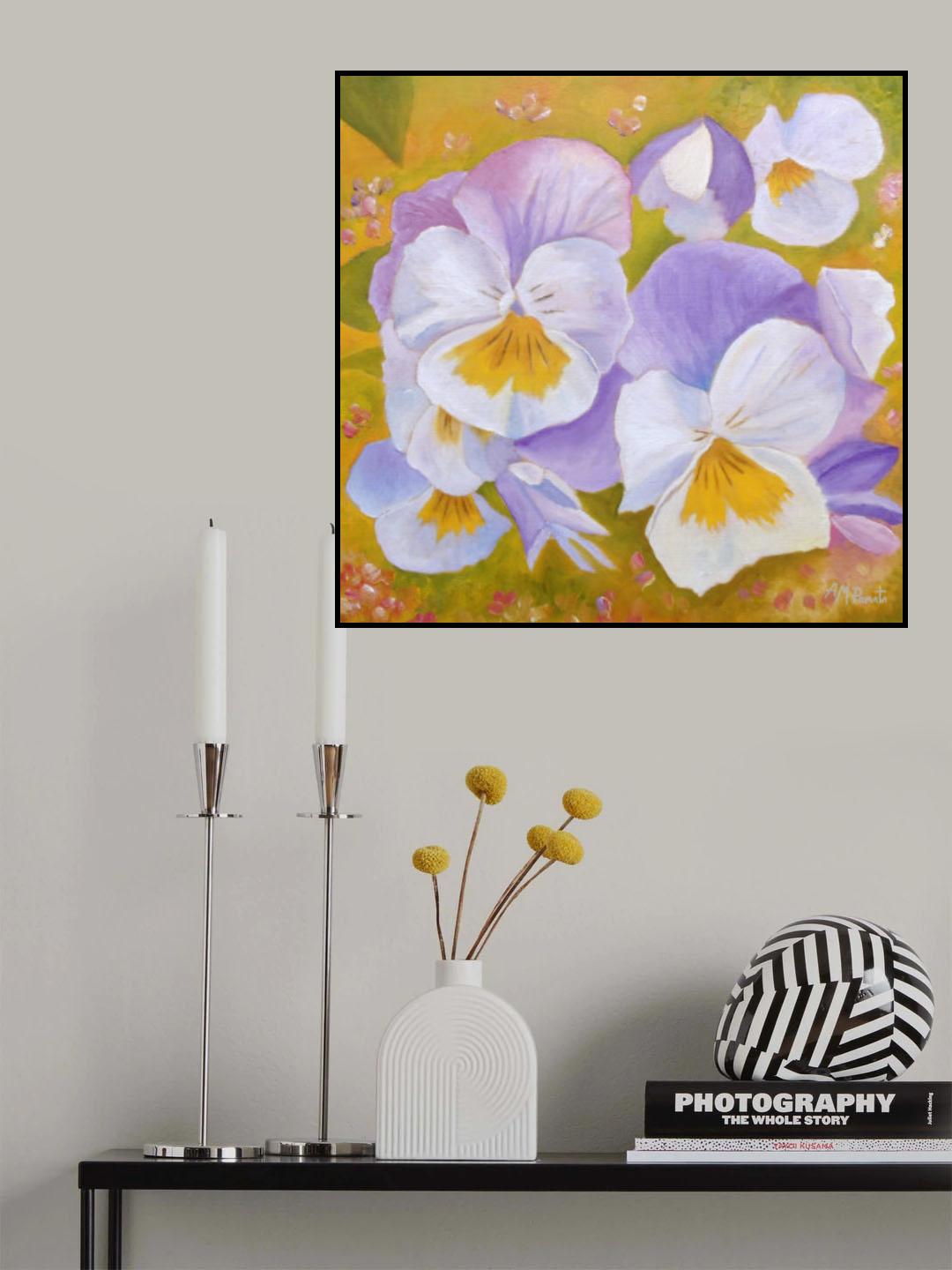 Pansies Poster och Canvastavla