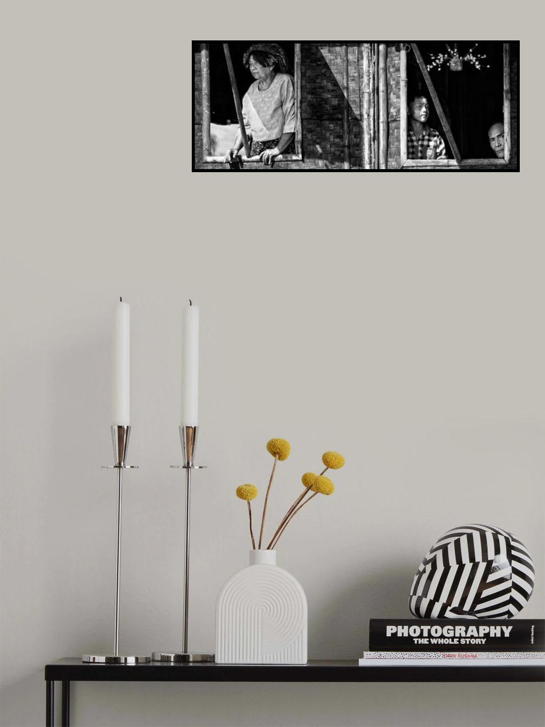 Two windows, three different seeing Poster och Canvastavla