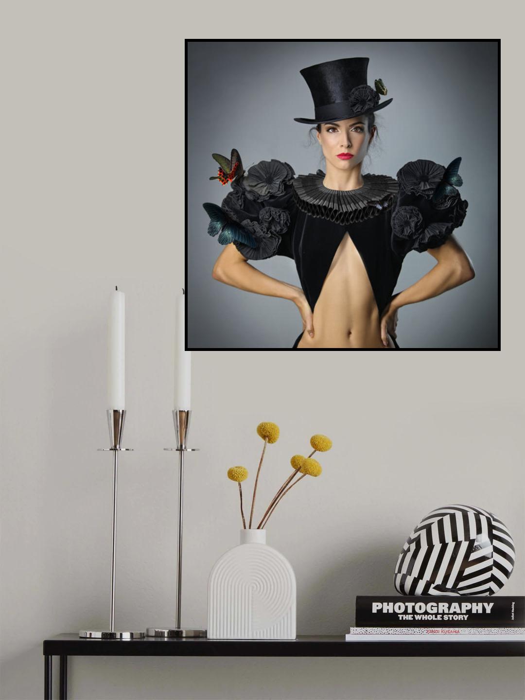 Lady Butterfly Poster och Canvastavla