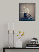 Still life with a lunaria and snails Poster och Canvastavla