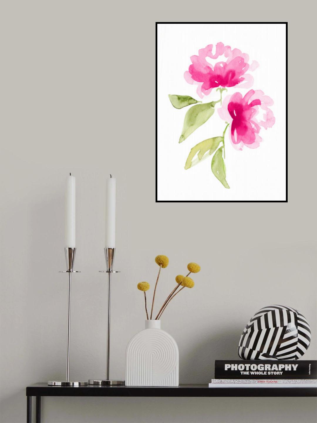 Kailey hot pink Poster och Canvastavla