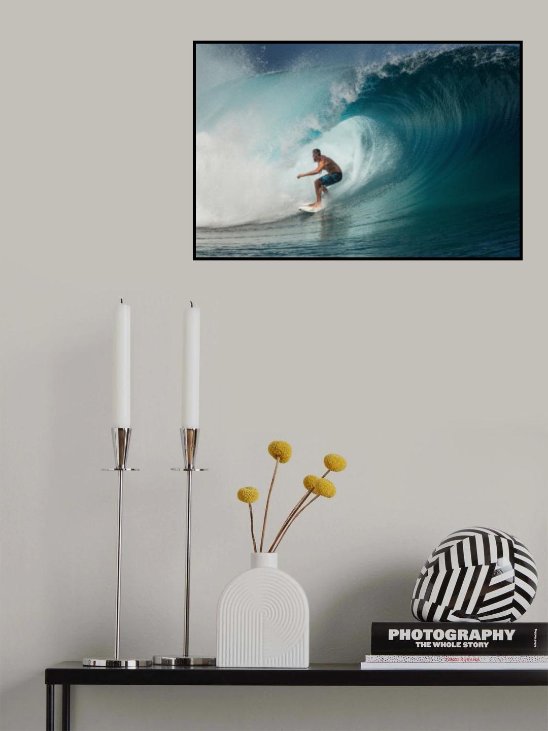 Tereva inside the Big Wave Poster och Canvastavla