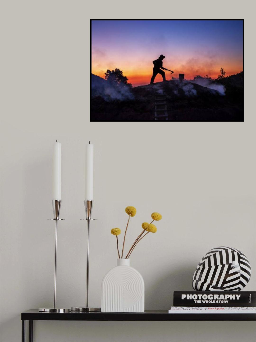 charcoal Poster och Canvastavla
