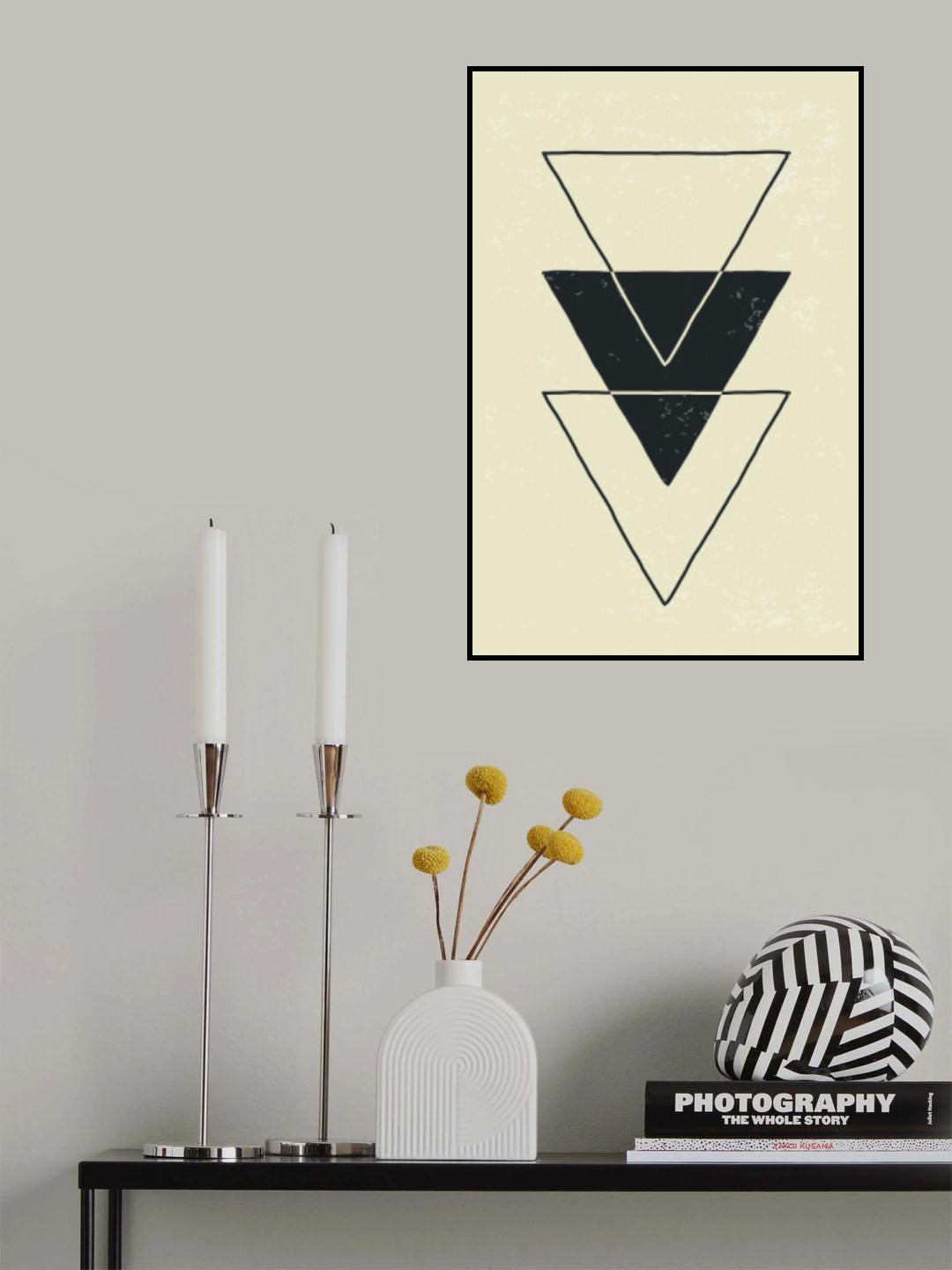 Abstract Triangles #6 Poster och Canvastavla