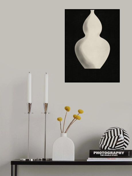 White Vase Poster och Canvastavla