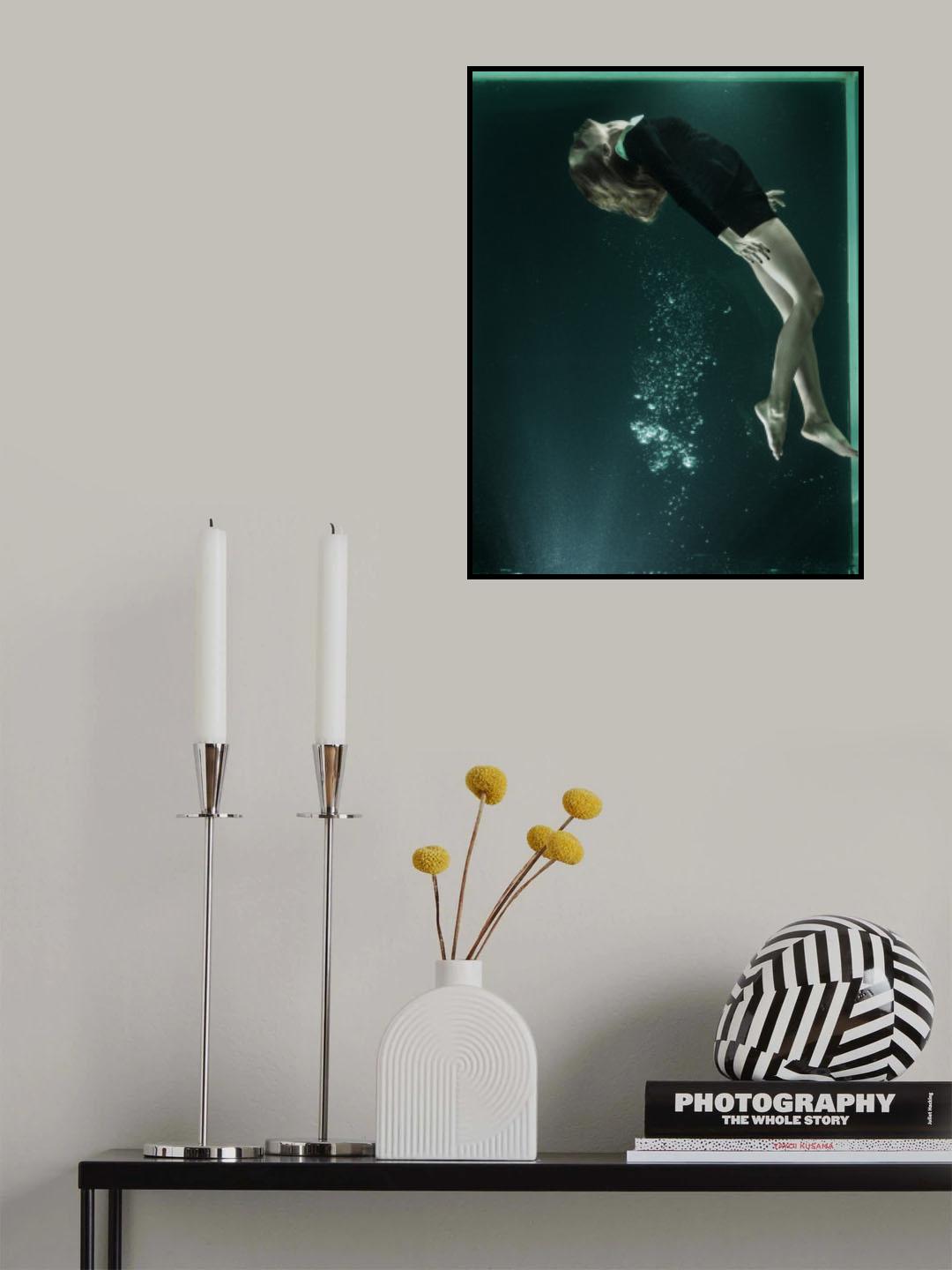 underwater artistic portrait shooting Poster och Canvastavla