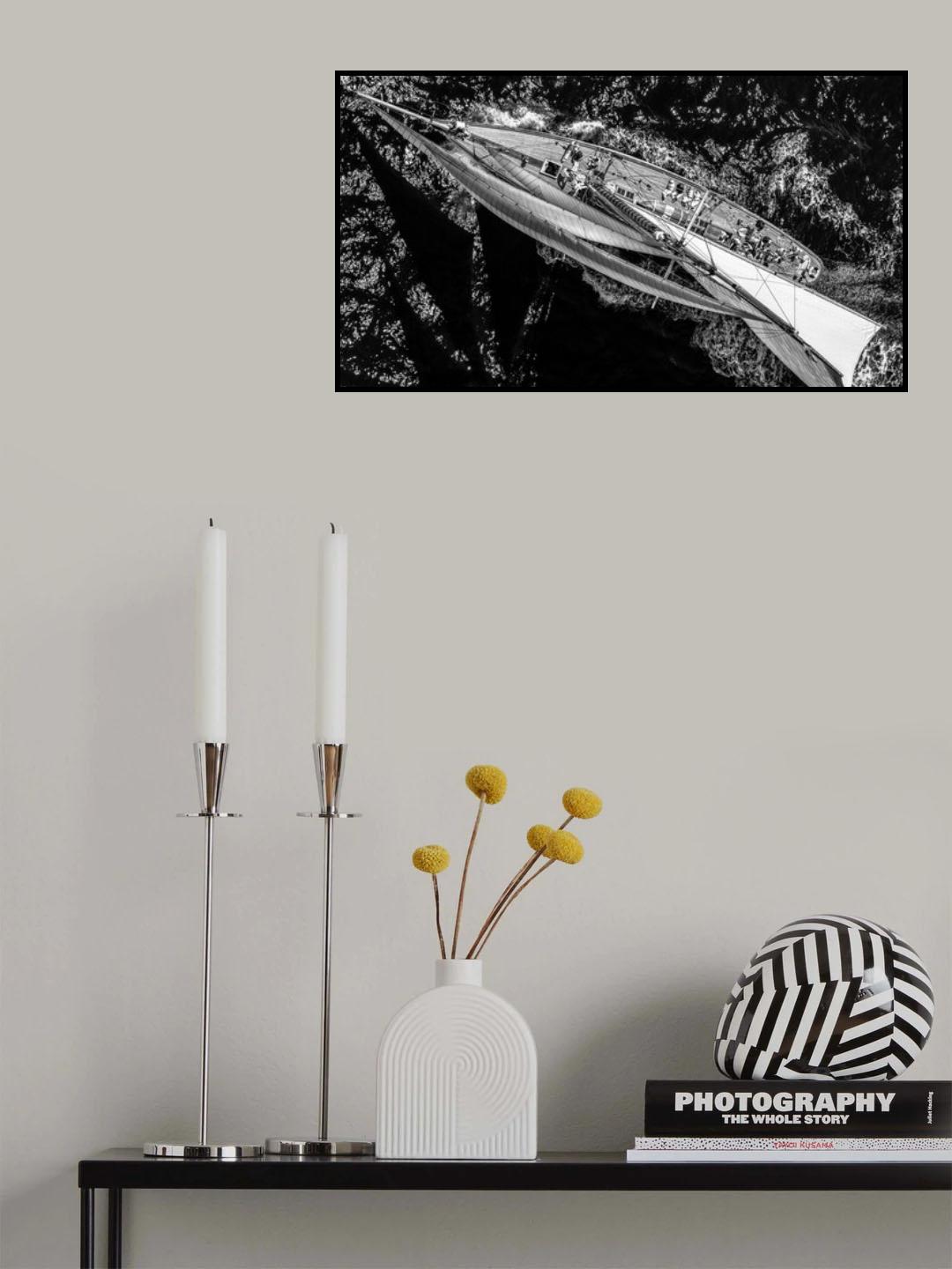Above the racing ship Poster och Canvastavla