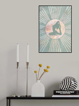 Yoga Boho Sun Green 7 Poster och Canvastavla