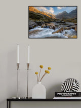 Mountain River Poster och Canvastavla