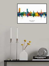Karlsruhe Germany Skyline Poster och Canvastavla
