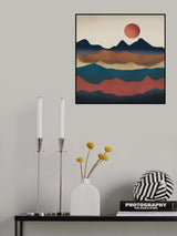 Planet Red Poster och Canvastavla