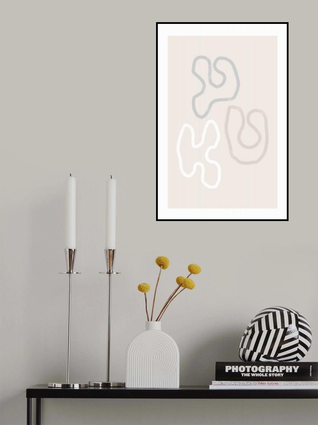 I love Curves Poster och Canvastavla