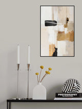 Abstract In Beige 1 Poster och Canvastavla