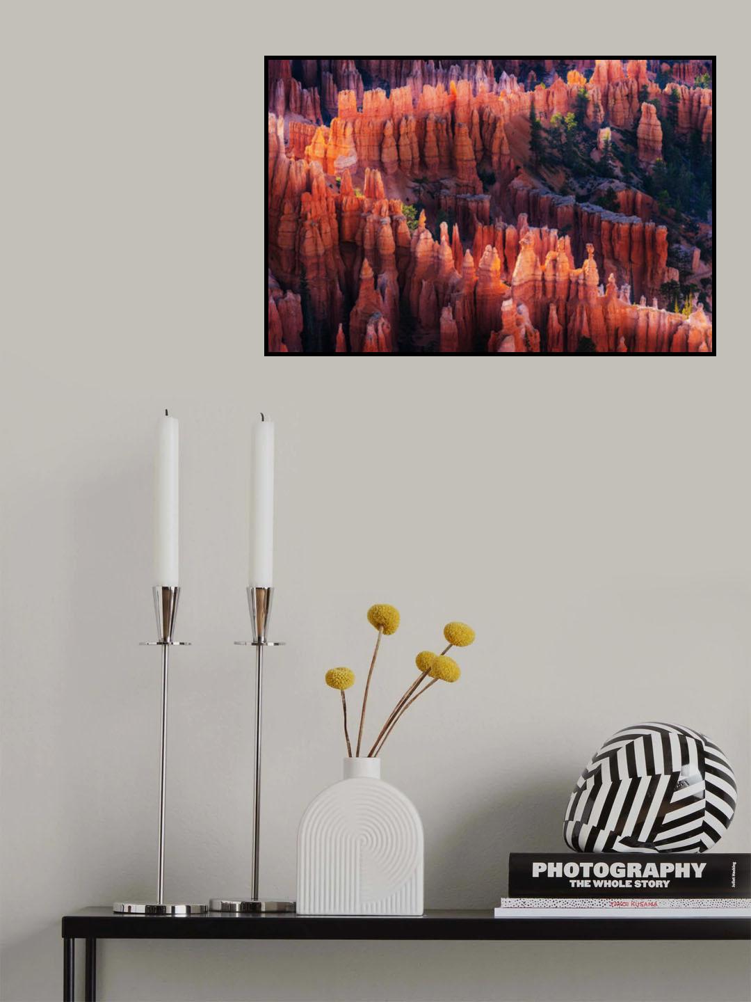 Bryce Canyon at Sunset Poster och Canvastavla