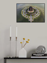 The Goddess of Mercy Pavilion of Zhongyuan Temple in Suzhou Poster och Canvastavla