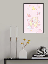 Dog and Hamster in space Poster och Canvastavla