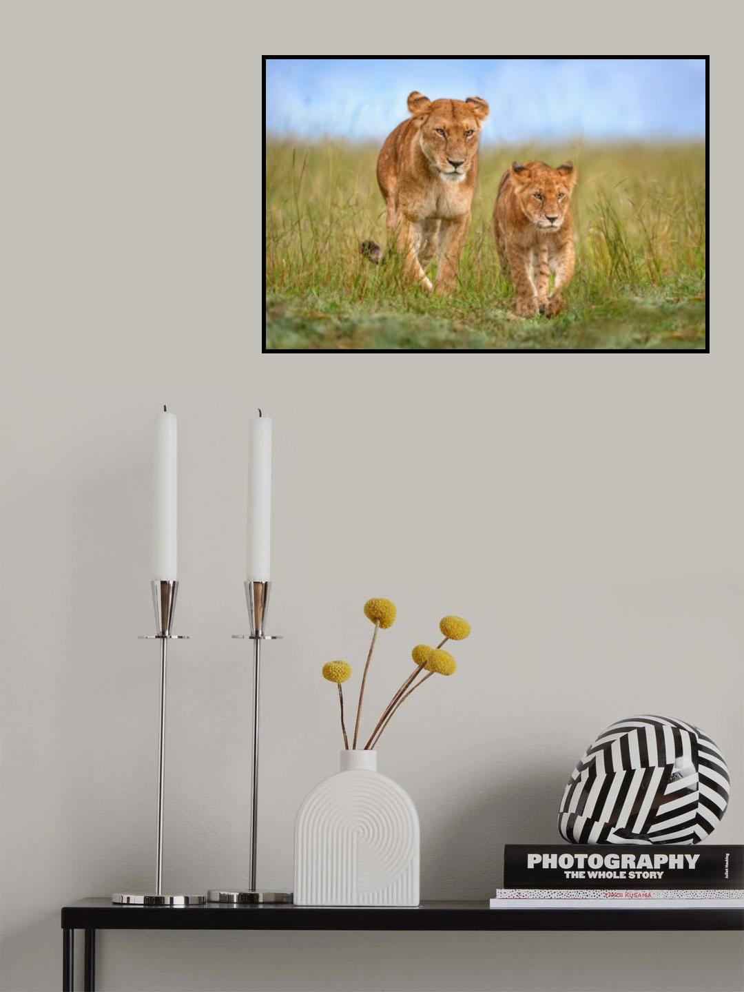 Mother &amp; son Poster och Canvastavla