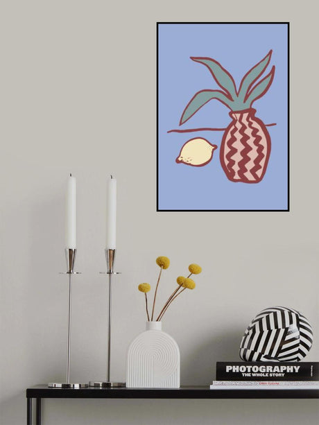 Blue Lemon Poster och Canvastavla