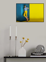 blue and yellow Poster och Canvastavla