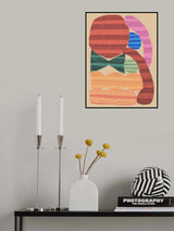 Abstract Stripe Minimal Collage 15 Poster och Canvastavla