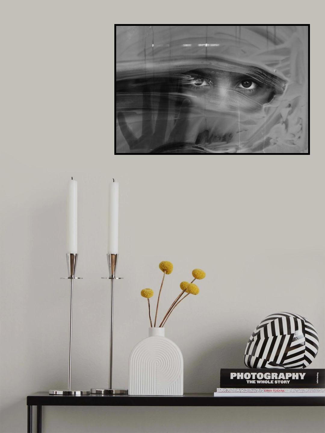 window and girl Poster och Canvastavla