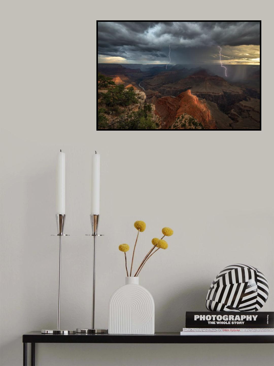 Mohave Point Thunderstorm Poster och Canvastavla
