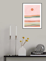 3x4 Aspectratio Pinkgreen39 Poster och Canvastavla