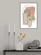 Delicate Pink and Green-1 Poster och Canvastavla