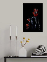 Red Neon Poster och Canvastavla