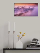 When the heavy Fog meets Sunrise Poster och Canvastavla