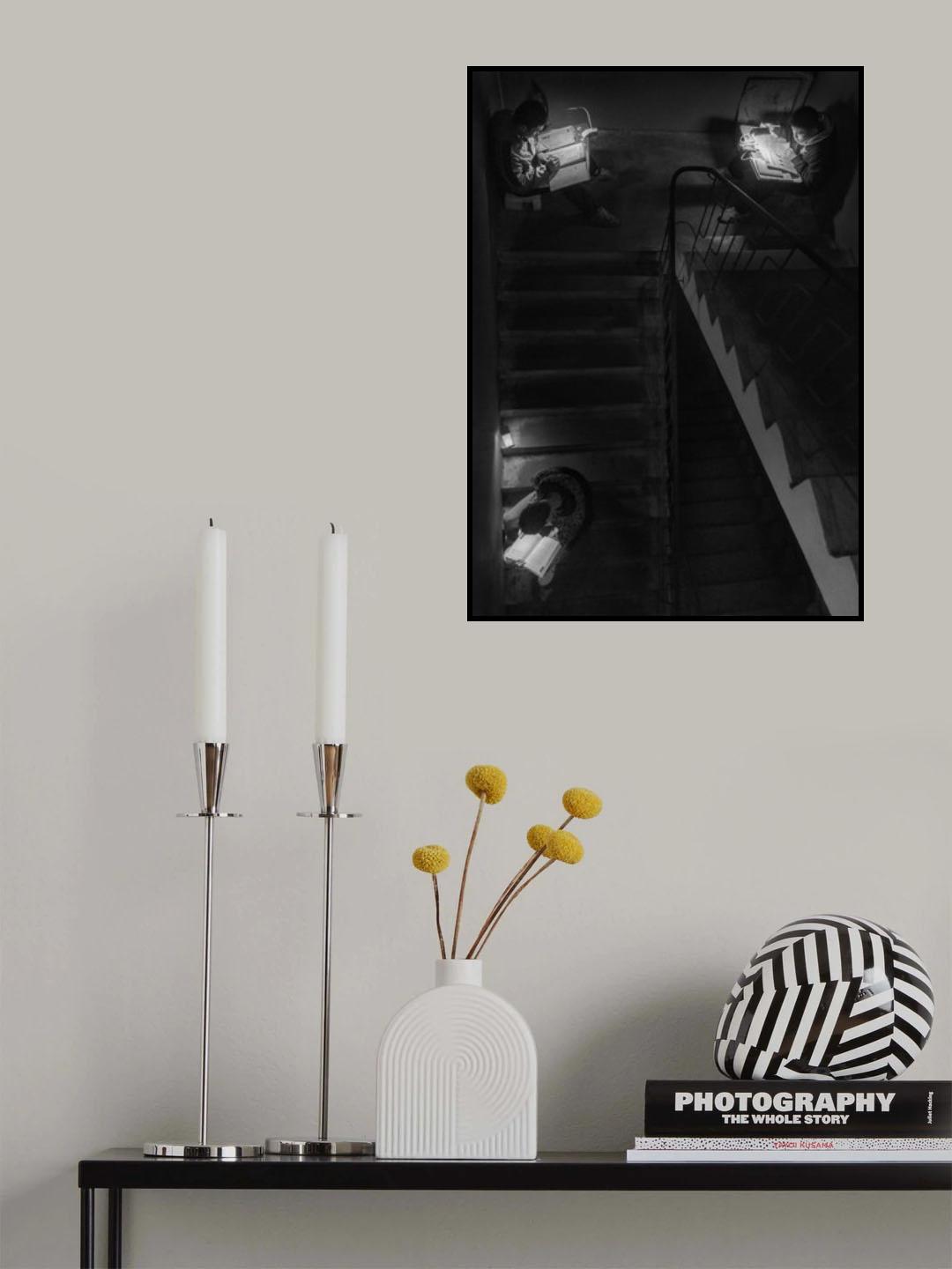 Chinese Students at Night Poster och Canvastavla
