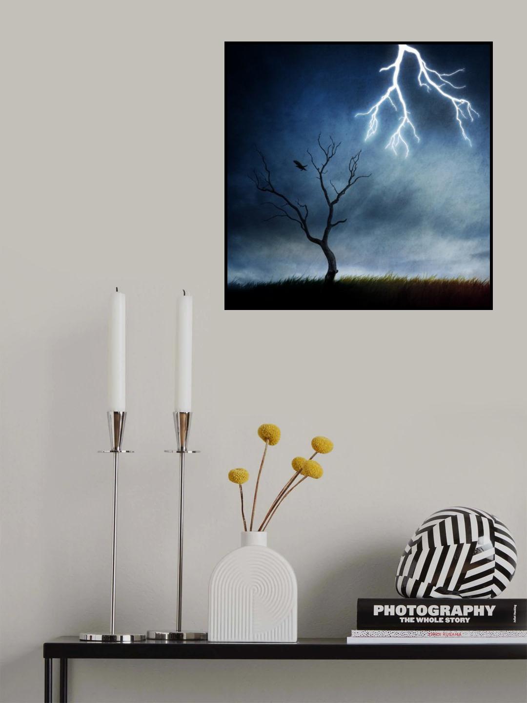 lightning tree Poster och Canvastavla