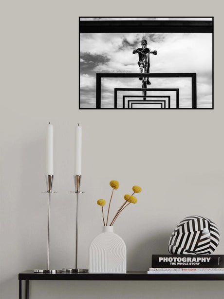 Trial Biker Poster och Canvastavla