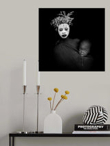 MOTHER WITH HER SON Poster och Canvastavla