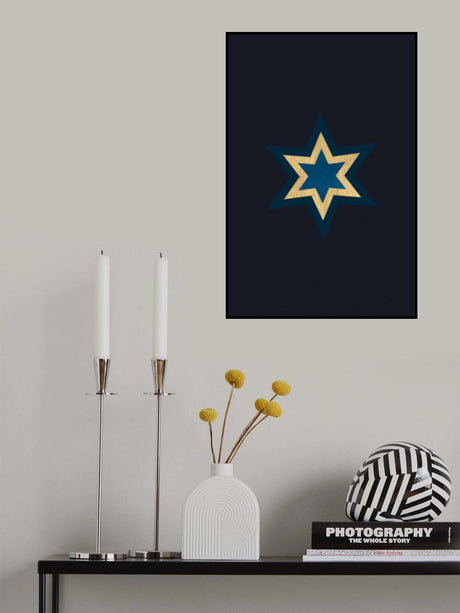 A Shooting Star At Night Poster och Canvastavla