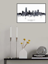 Oklahoma City Skyline Poster och Canvastavla
