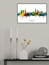 Wakefield England Skyline Poster och Canvastavla